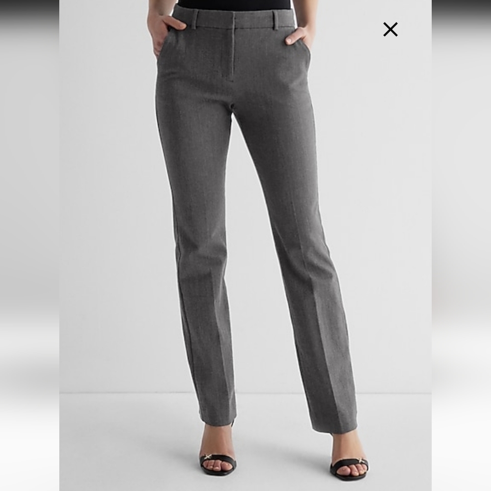 Express Columnist Barely Boot Mid Rise Slacks